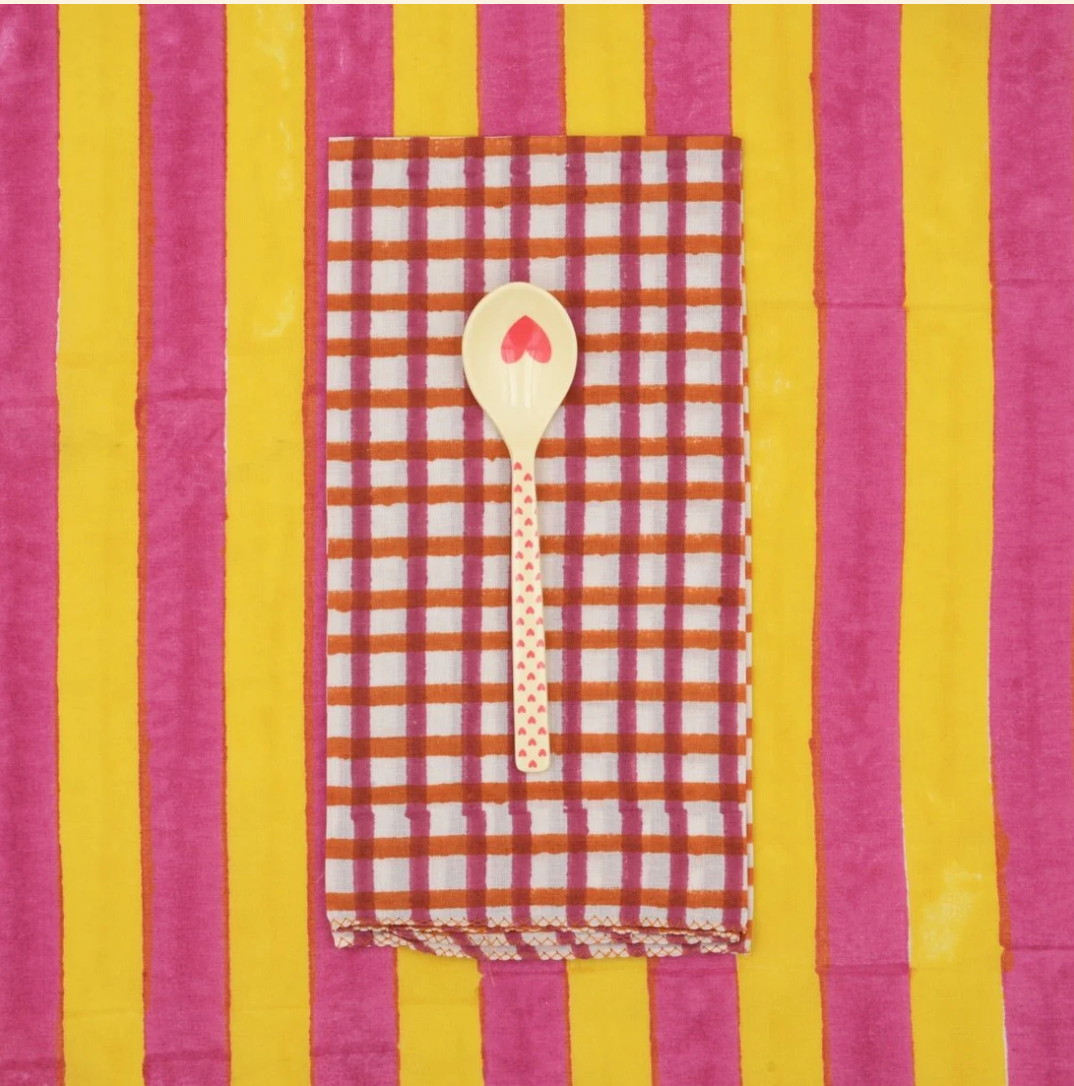 Serviettes de table x4 - Mira Garnet