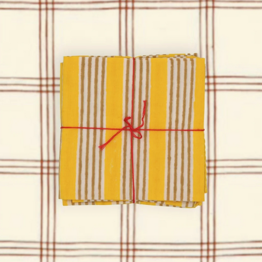 Serviettes de table x4 - Alice Gold
