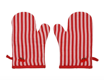GANT CUISINE BRODES X2 KITCHFUN ROSE+ROUGE 18X26CM