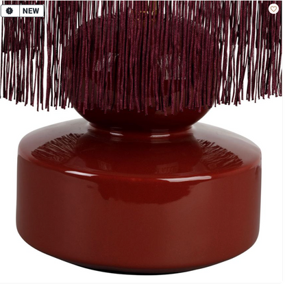 LAMPE BOHOHOTEL BORDEAUX D16XH37CM