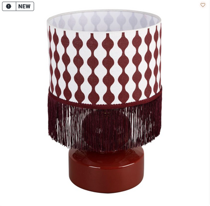 LAMPE BOHOHOTEL BORDEAUX D16XH37CM