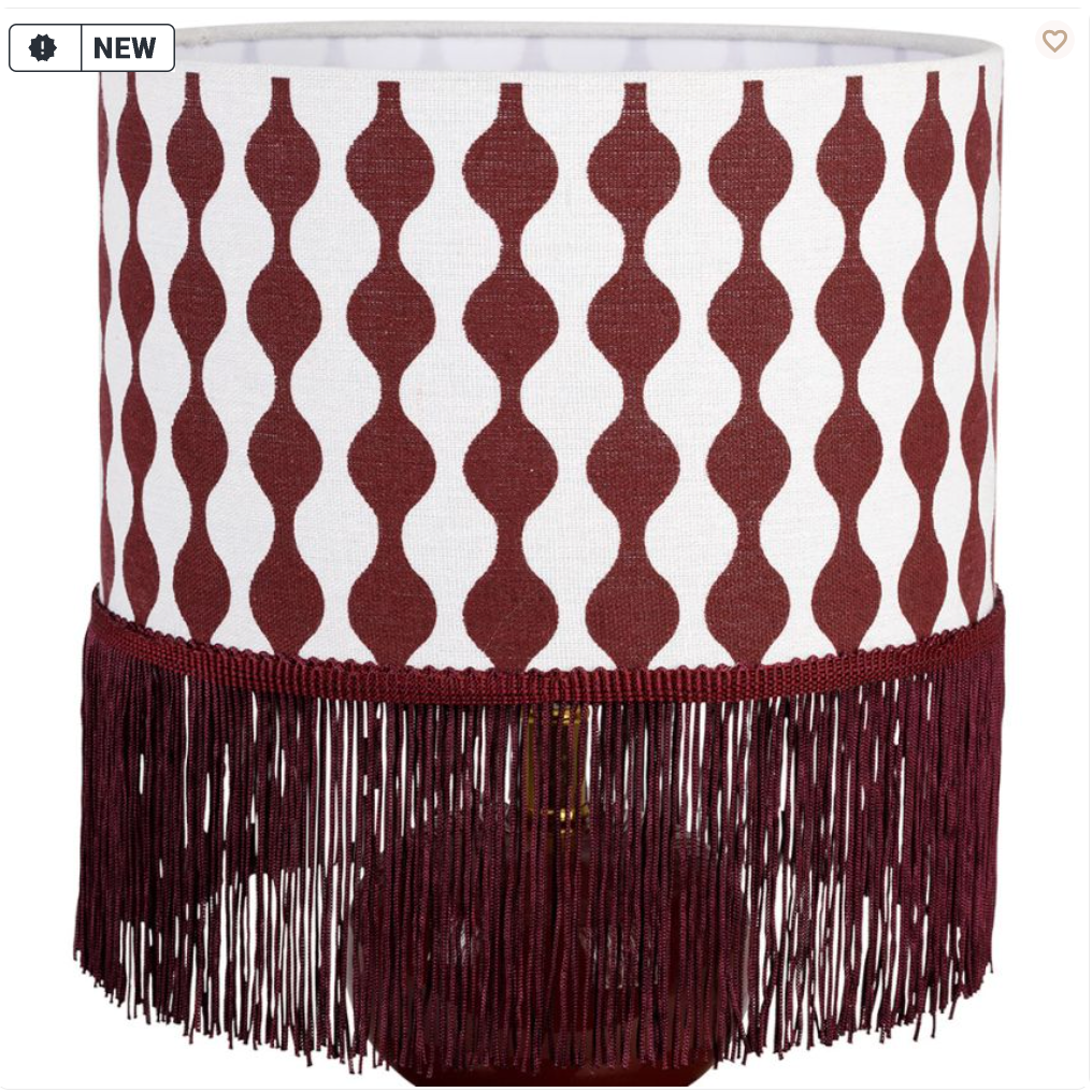 LAMPE BOHOHOTEL BORDEAUX D16XH37CM