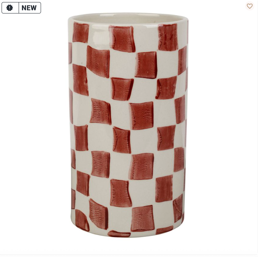 VASE CYLINDRE KAROZ BORDEAUX D10.5XH19CM