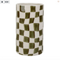 VASE CYLINDRE KAROZ KAKI D10.5XH19CM