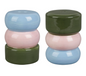 SALIERE POIVRIERE BTE KITCHFUN KAKI+ROSE+BLEU