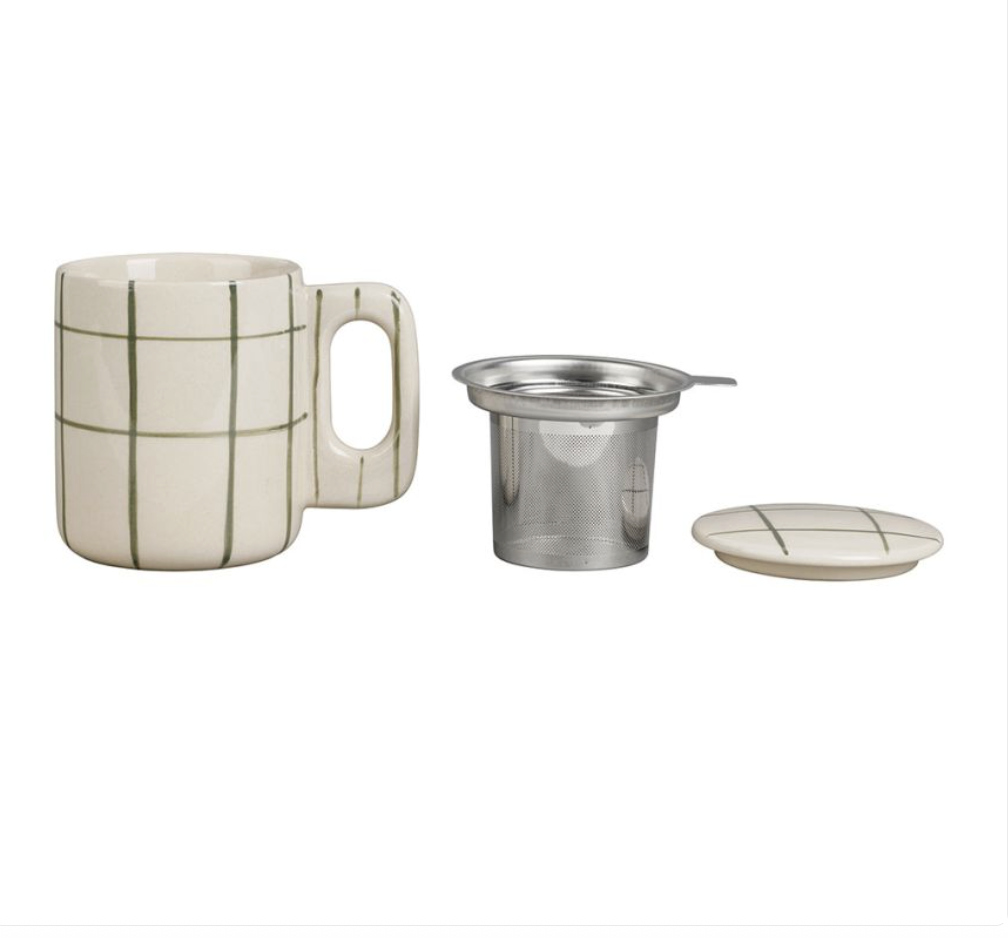 Tasse tisane avec filtre KAKI