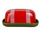 BEURRIER KITCHFUN ROUGE+VERT 18X12X7.5CM
