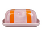 BEURRIER KITCHFUN LILAS + ORANGE 18X12X7.5CM