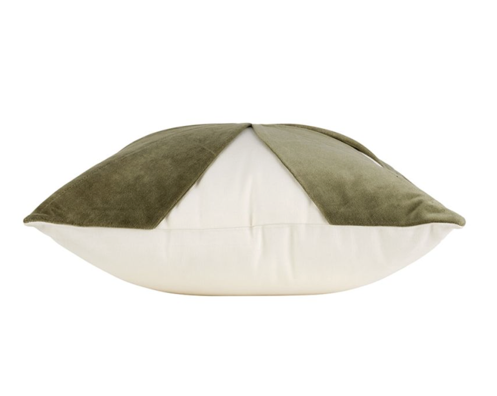 COUSSIN FLORILENE KAKI 45X45CM