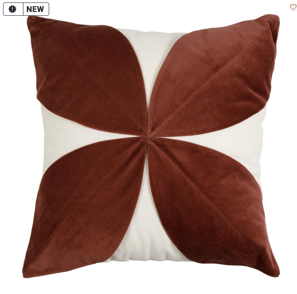 COUSSIN FLORILENE PRUNE 45X45CM