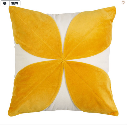 COUSSIN FLORILENE JAUNE 45X45CM