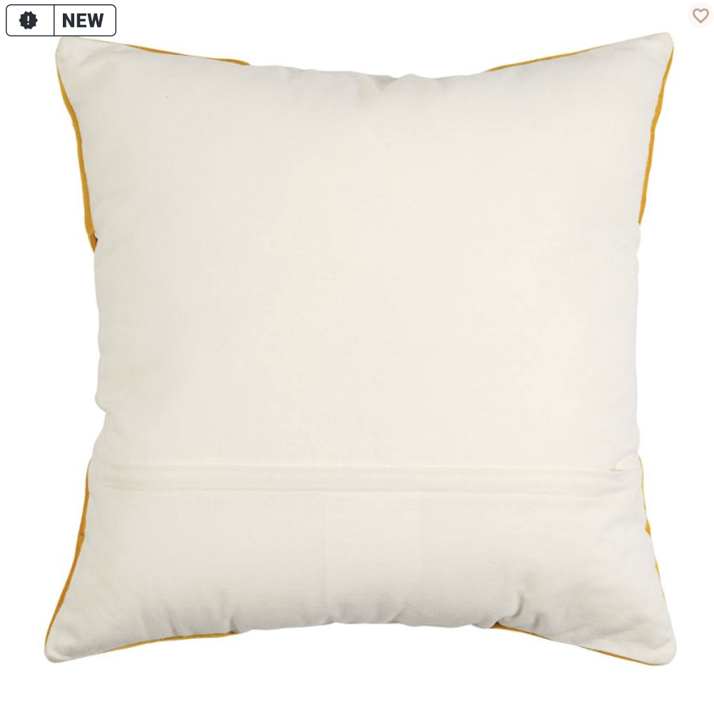 COUSSIN FLORILENE JAUNE 45X45CM