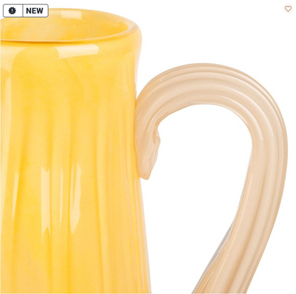 VASE PICHET SABLON JAUNE ORANGE 18.5X13.5XH20CM