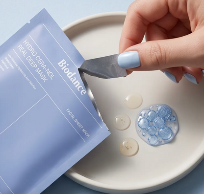 Masque Biodance - Hydro Cera-Nol, Masque Hydrogel Apaisant Profond à la Céra-Nol x 1pc