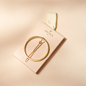 Barrette ronde dorée