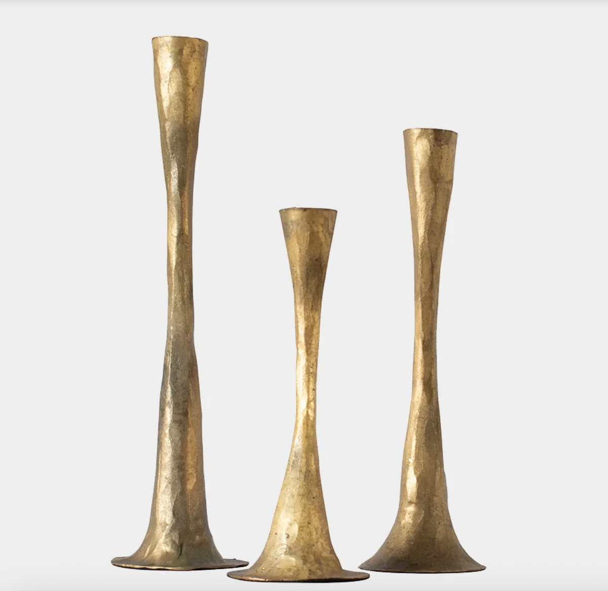 Bougeoir Ashraf doré - PETIT 19 cm