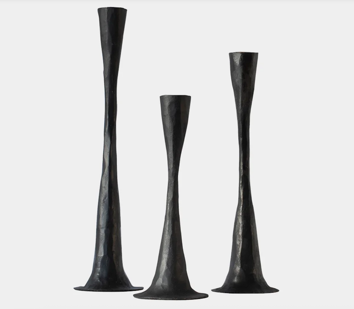 Bougeoir Ashraf noir - GRAND 29 cm