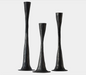 Bougeoir Ashraf noir - GRAND 29 cm
