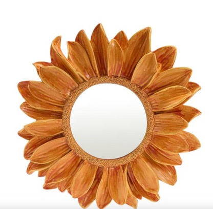 MIROIR FLEUR ORANGE 17,5CM (Copie)