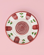 Petite assiette râpe à ail en céramique / Petites Fleurs