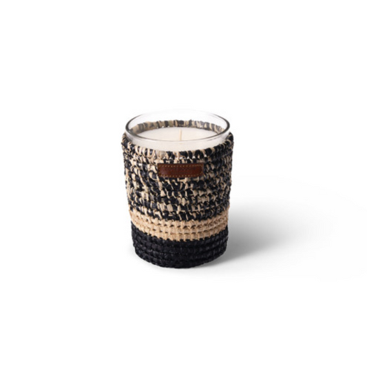 BOUGIE RAPHIA MOGADOR NOIR S FLEUR D'ORANGER