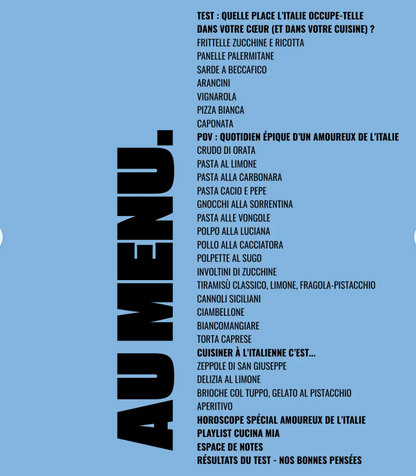 CUCINA MIA - Livre de cuisine