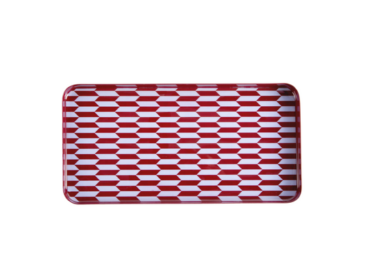 PLATEAU - Salerno Rectangle Medium Burgundy