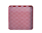 PLATEAU - Salerno Carré Grand Burgundy & Bleu