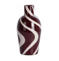 Vase Dublin Swirl Burgundy