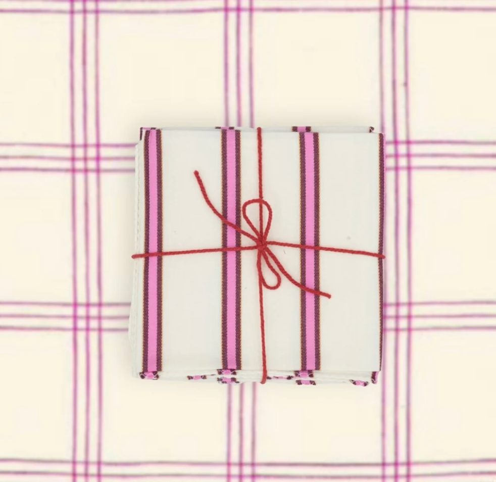 Serviettes de table x4 - Levant Garnet