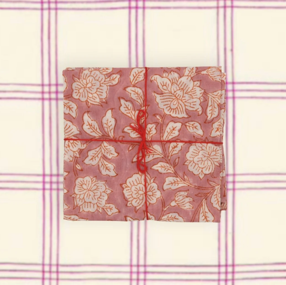 Serviettes de table x4 -  Iris Powder