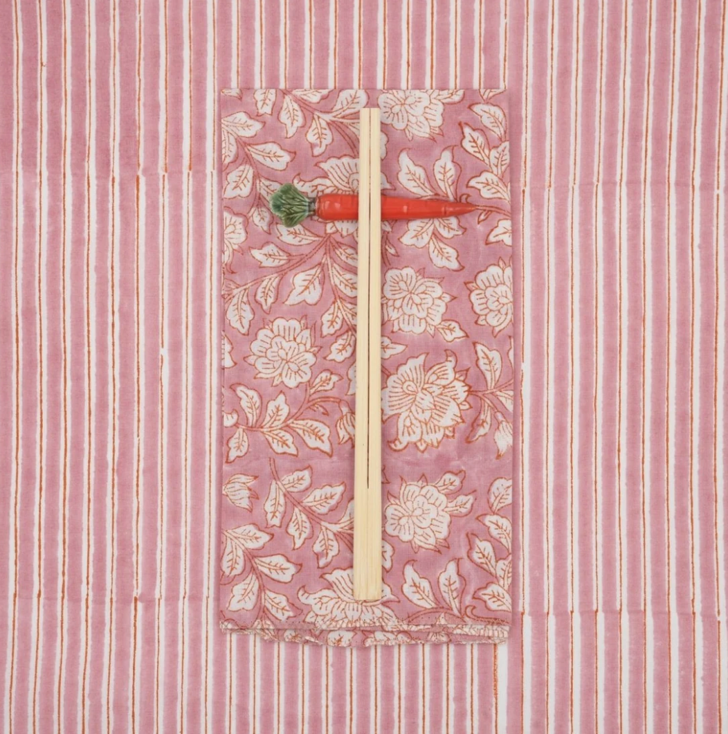 Serviettes de table x4 -  Iris Powder