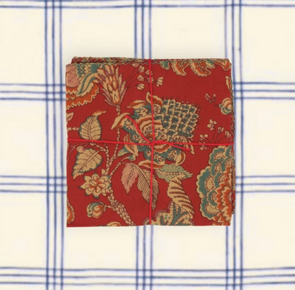Serviettes de table x4 - Edelweiss Garnet