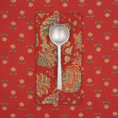 Serviettes de table x4 - Edelweiss Garnet