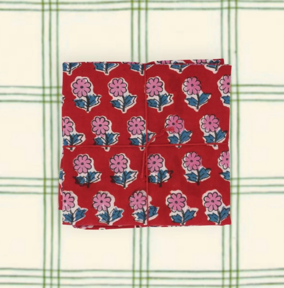 Serviettes de table x4 - Freesia Tango