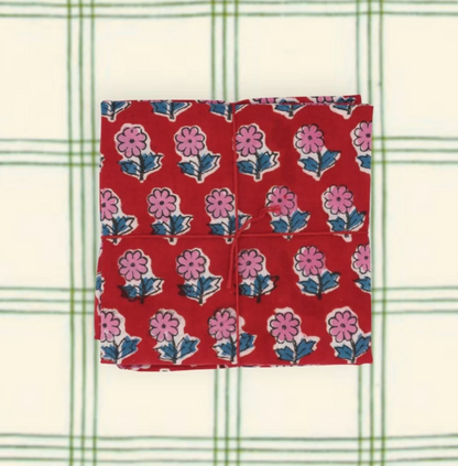 Serviettes de table x4 - Freesia Tango
