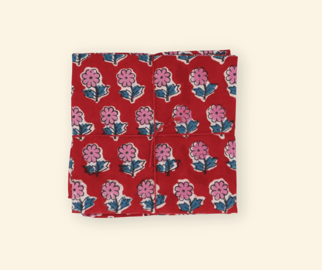 Serviettes de table x4 - Freesia Tango