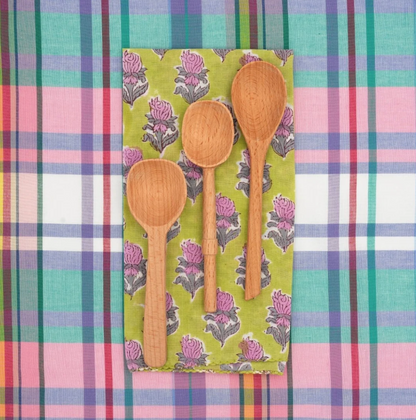 Serviettes de table x4 - Jonquille Lime