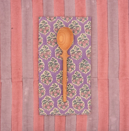 Serviettes de table x4 - Oxalis Violet