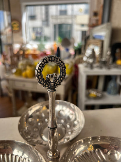 Serviteur vintage inox