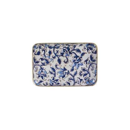 Plateau métal émaillé Ispahan 10x15, bord doré