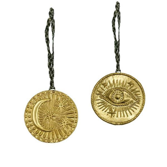 Médaillons ex-votos Tarot laiton antique