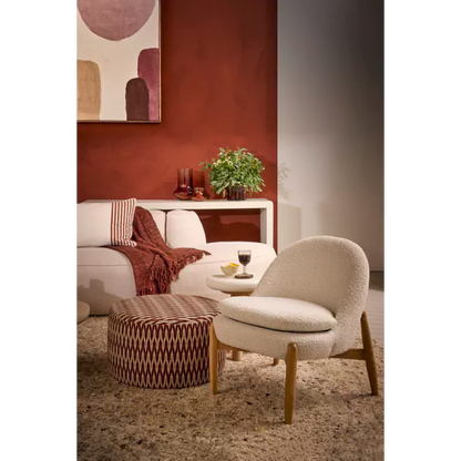 Set de 4 dessous de verre - grès - DIA 11 x H 1,5 cm - ambre