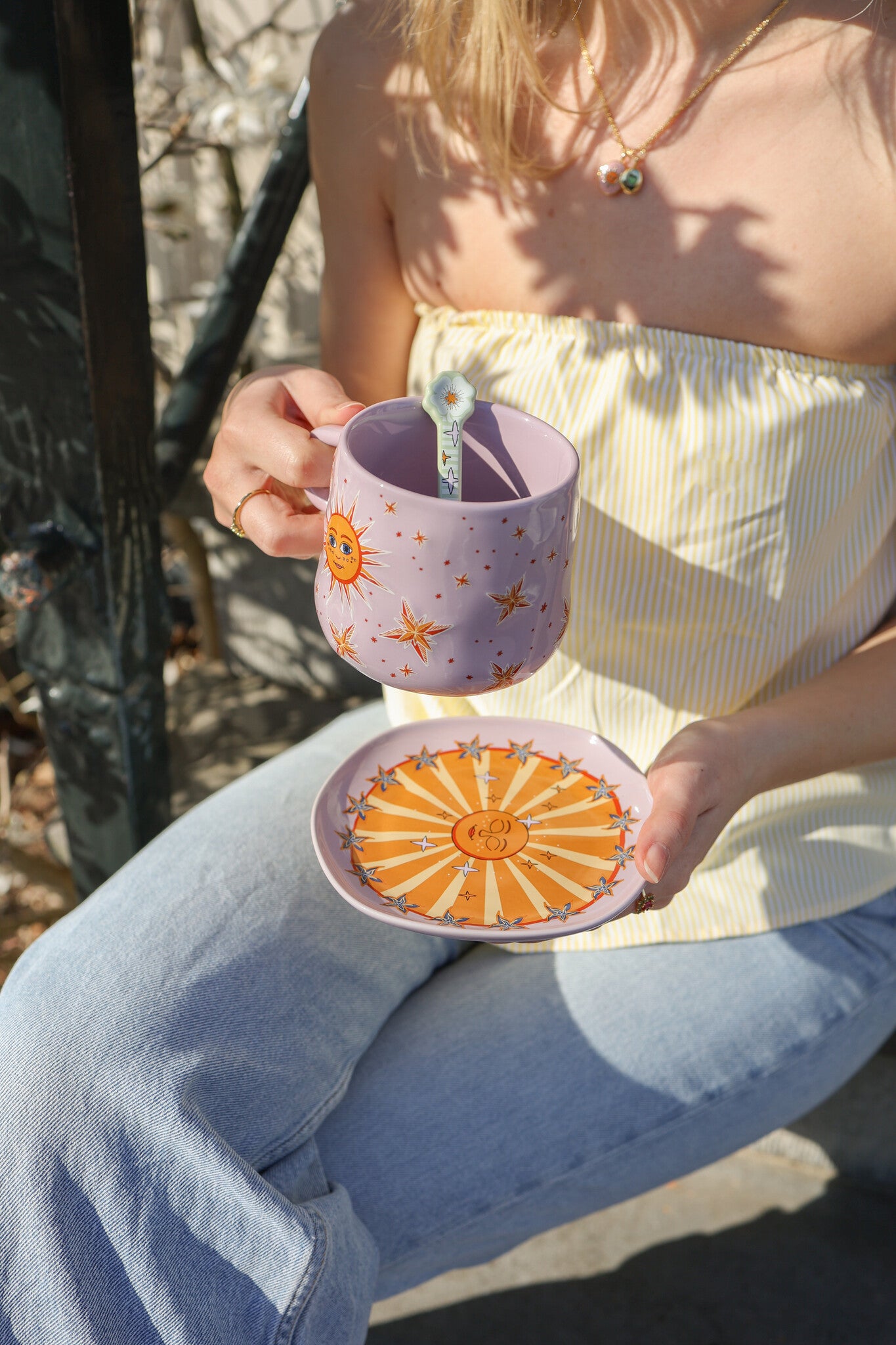 Assiette Lilac Sun & Stars