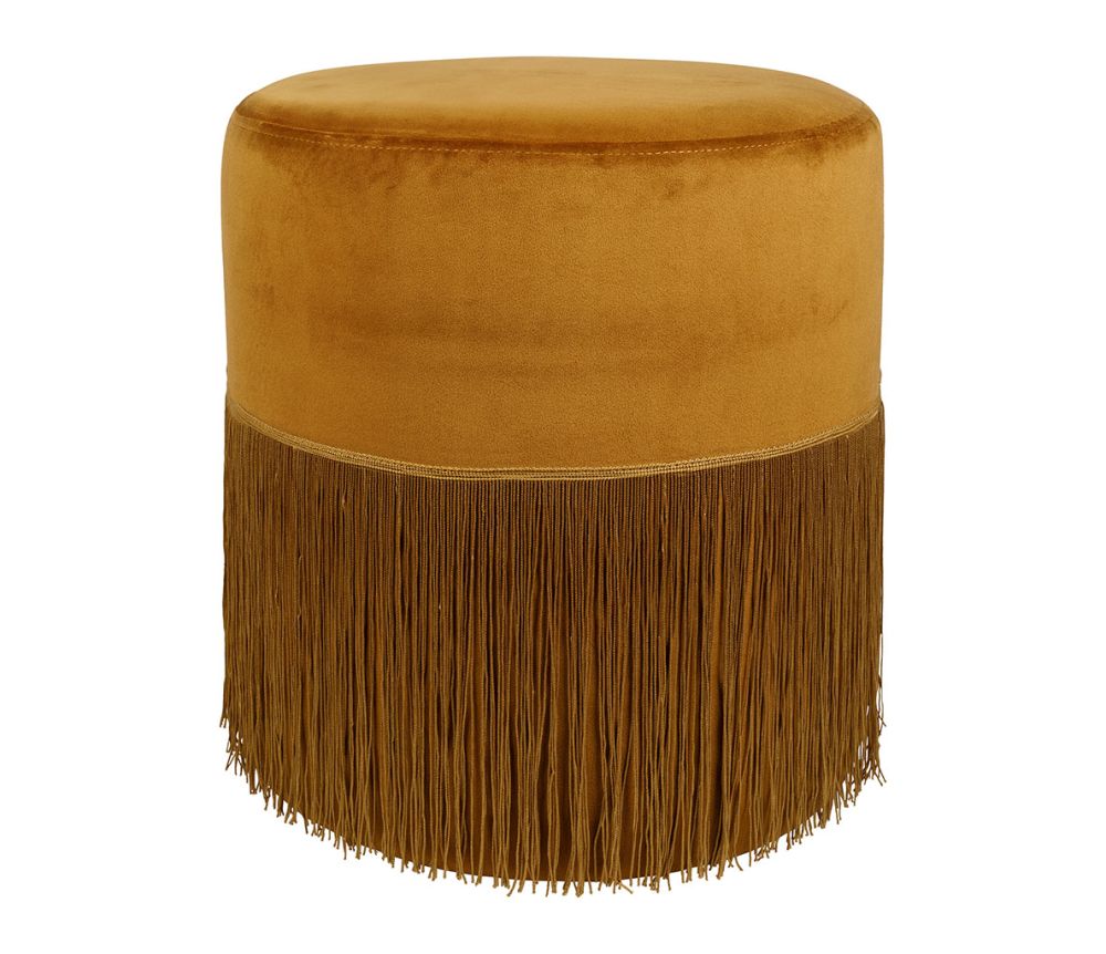 TABOURET TAMESIS MOUTARDE D40XH44CM