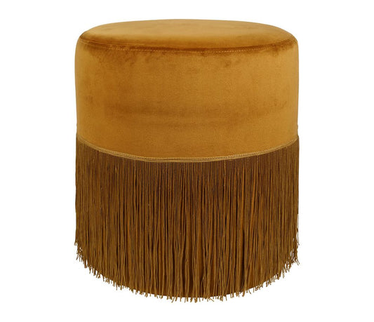 TABOURET TAMESIS MOUTARDE D40XH44CM
