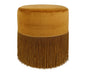 TABOURET TAMESIS MOUTARDE D40XH44CM