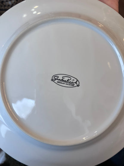 Assiettes porcelaine florales vintage