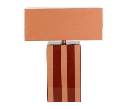 LAMPE ARTY FUN BORDEAUX+ROSE 32X15.5XH40CM