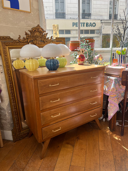 Commode vintage pieds compas